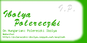ibolya polereczki business card